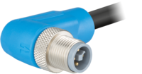 M12 Power umspritzt – Kodierung T – Winkelkupplungssteckverbinder, Rundsteckverbinder, Steckverbinder, M12, Leistung