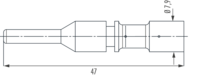 Kontakte M40 Leistung, Rundsteckverbinder, Steckverbinder, M40, Leistung