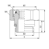 Threaded joint connector