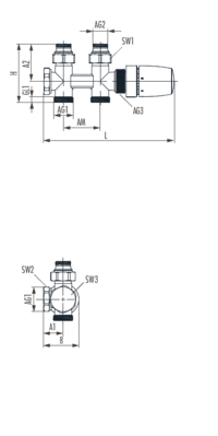 Quadro Ventilhahnblock
