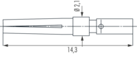 M27 Signal contacts, Circular Connector, Connector, M27, Signal