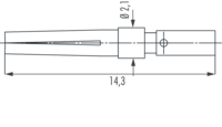 M27 Signal Contacts, Circular Connector, Connector, M27, Signal