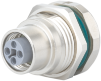 M12 Power panel connector, Circular Connector, Connector, M12, Power
