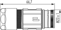 M23 Signal Kupplungssteckverbinder, Rundsteckverbinder, Steckverbinder, M23, Signal