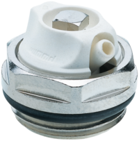 Air bleeder valve turnable with o-ring