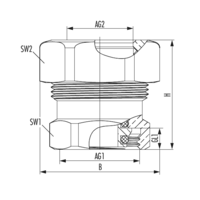 Stahlrohradapter mit Eurokonus-Innengewinde