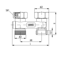 Umlenkstück Durchgangsform