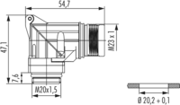 M23 Leistung Gerätesteckverbinder, M23, Rundsteckverbinder, Steckverbinder, Leistung