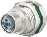 M12 Power panel connector, Circular Connector, Connector, M12, Power