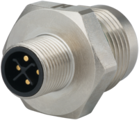 M12 Power panel connector, Circular Connector, Connector, M12, Power