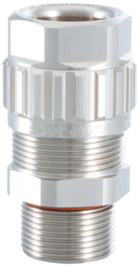 EXIOS +A2F Laiton nickelé, Cable Gland, EXIOS