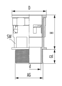 Polyamid-Fitting, Kabelverschraubung