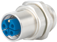 M12 Power panel connector, Circular Connector, Connector, M12, Power