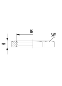 Gegenmutter GM-FS, Kabelverschraubung, Zubehör