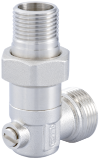 Rücklaufverschraubung Eckform