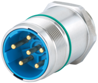 M23 Power INOX panel connector, Circular Connector, Connector