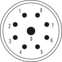 M23 Signal Kontakteinsätze – 9-polig, Rundsteckverbinder, Steckverbinder, M23, Signal