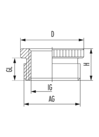 Reducer R-H, Cable Gland