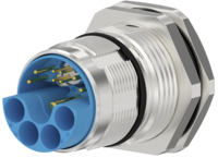 M23 Hybrid Typ 2 panel connector