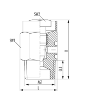 Air bleeder valve with with key operation R 1/8