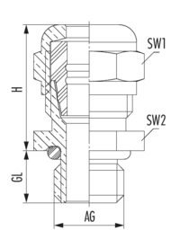 HSK-Mini-EMC, Cable Gland