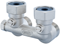 Einrohranschlussblock Eckform