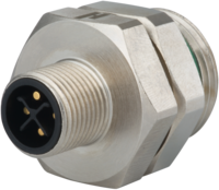 M12 Power panel connector, Circular Connector, Connector, M12, Power