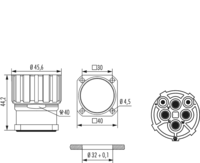 M40 Power panel connector, Circular Connector, Connector, M40, Power