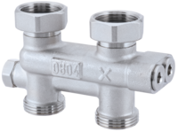 Umlenkstück Durchgangsform absperrbar (Ein-/Zweirohr)