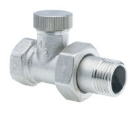 Threaded-joint radiator return straight type adjustable