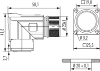 M23 Signal Gerätesteckverbinder, Signal, M23, Rundsteckverbinder, Steckverbinder