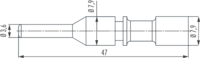 M40 Power contacts, Circular Connector, Connector, M40, Power