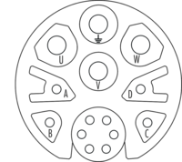 M23 Hybrid inserts – 14-pole