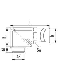 Fitting en polyamide W, Cable Gland