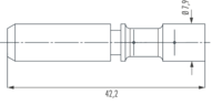 M40 Power contacts, Circular Connector, Connector, M40, Power