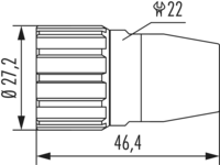 Busabschluss-Steckverbinder, Signal, M23, Rundsteckverbinder, Steckverbinder
