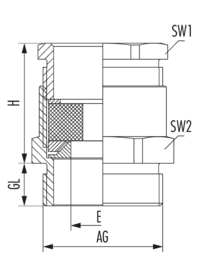 DIN 46320 SE, Cable Gland