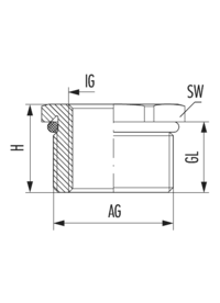 Reducer RSD-INOX-Ex d with o-ring, Cable Gland