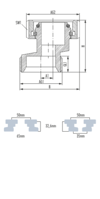 Exzenter für Anschlussarmatur