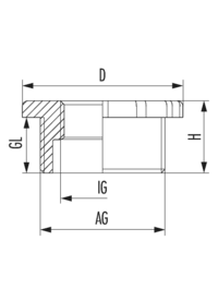 Reduzierung R-FS, Kabelverschraubung