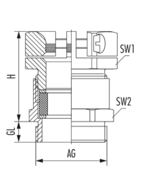 DIN 46320 Z, Kabelverschraubung