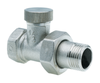 Rücklaufverschraubung Durchgangsform regulierbar