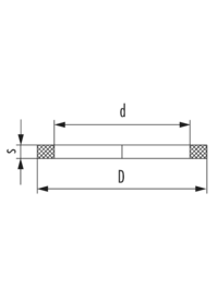 Thread seal ring made of fibre composite material