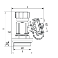 SFE-Hahn mit Handrad schwarz