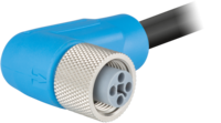 M12 Power umspritzt – Kodierung T – Winkelkabelsteckverbinder, Rundsteckverbinder, Steckverbinder, M12, Leistung