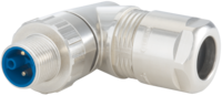 M12 Power Winkelkupplungssteckverbinder, Leistung, M12, Messing, Rundsteckverbinder, Steckverbinder, Winkelsteckverbinder