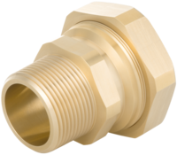 Drinking water steel pipe adapter with external thread