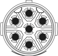M16 Kontakteinsätze – 7-polig, Rundsteckverbinder, Steckverbinder, M16