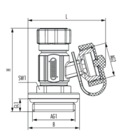 SFE-Hahn mit Handrad schwarz