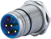 M23 Power panel connector, Circular Connector, Connector, M23, Power